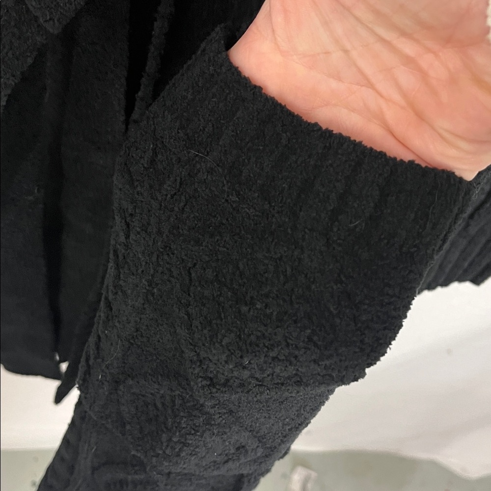 P.J. Salvage Black Knit Cardigan l/robe new small - Picture 6 of 7